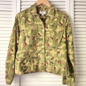 Christopher & Banks Button Up Whimsical Jacket